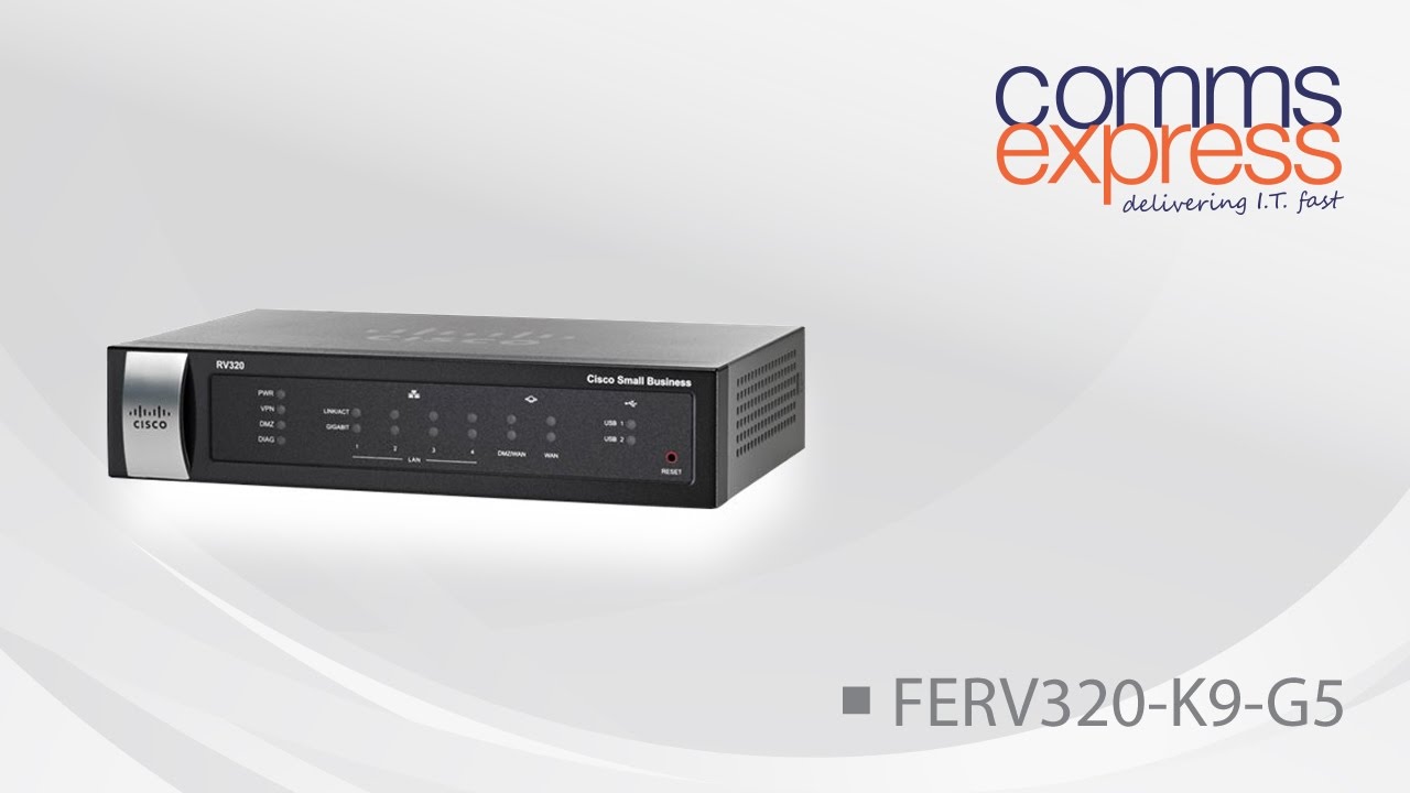 Cisco RV320 Dual Gigabit WAN VPN Router with Built-in 4-port