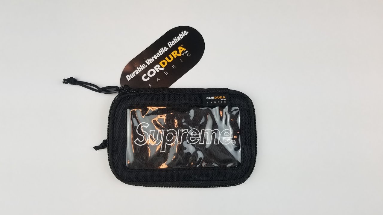 Supreme FW19 Small Zip Pouch Review - Actually A Wallet? - YouTube