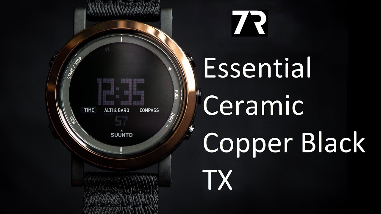 Suunto Essential Ceramic Copper Black TX - YouTube