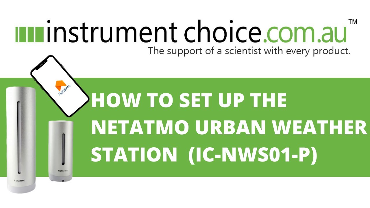 How to Set Up the NETATMO Urban Weather Station (IC-NWS01-P) - YouTube