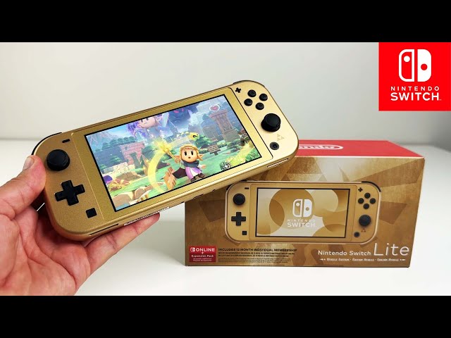 It's GOLD | Hyrule Edition Nintendo Switch LITE Unboxing & Review