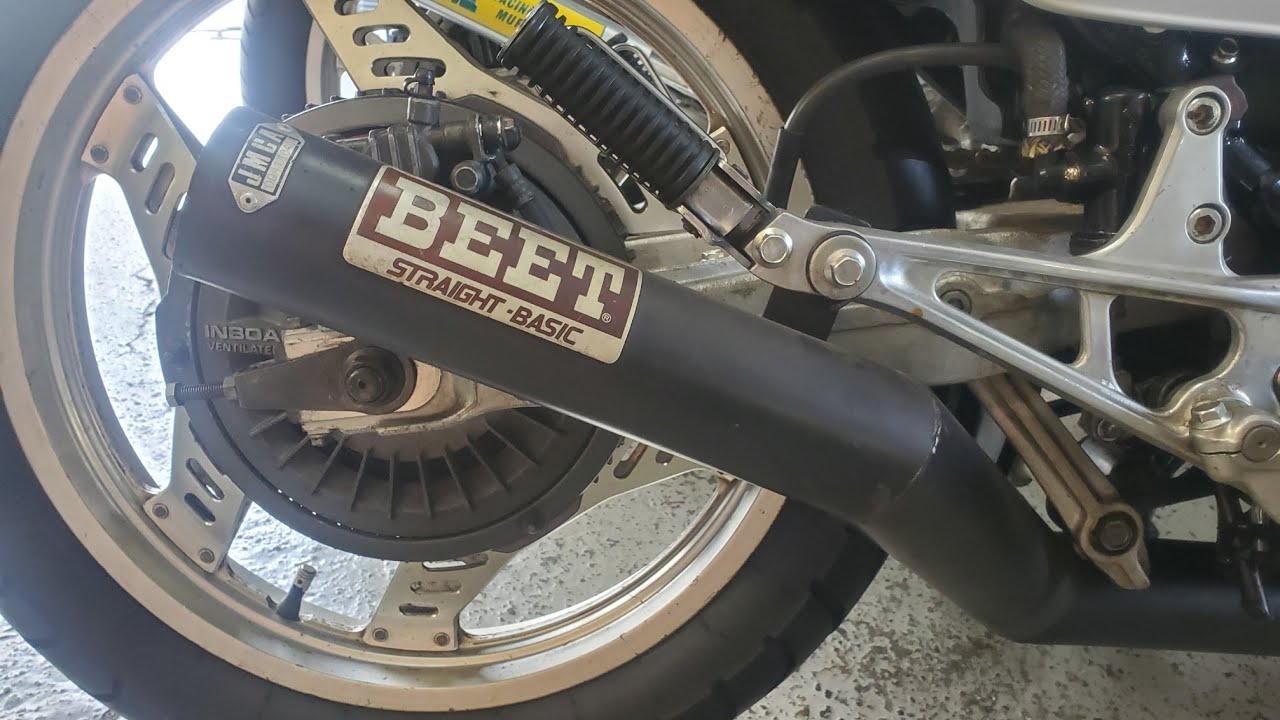 CBX400F、BEETショート菅！マフラーサウンド - YouTube