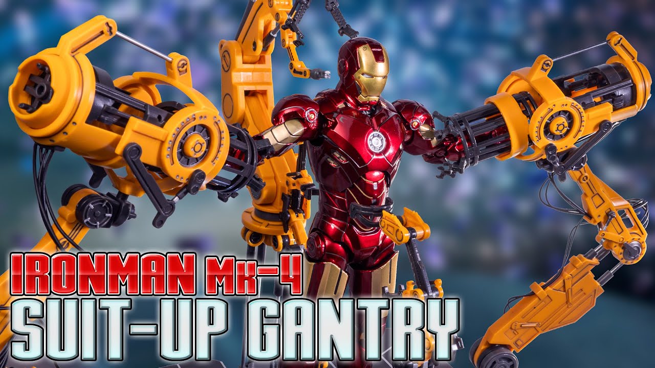 ZD TOYS Iron Man MK4 & Suit-Up Gantry Action figure Review - YouTube