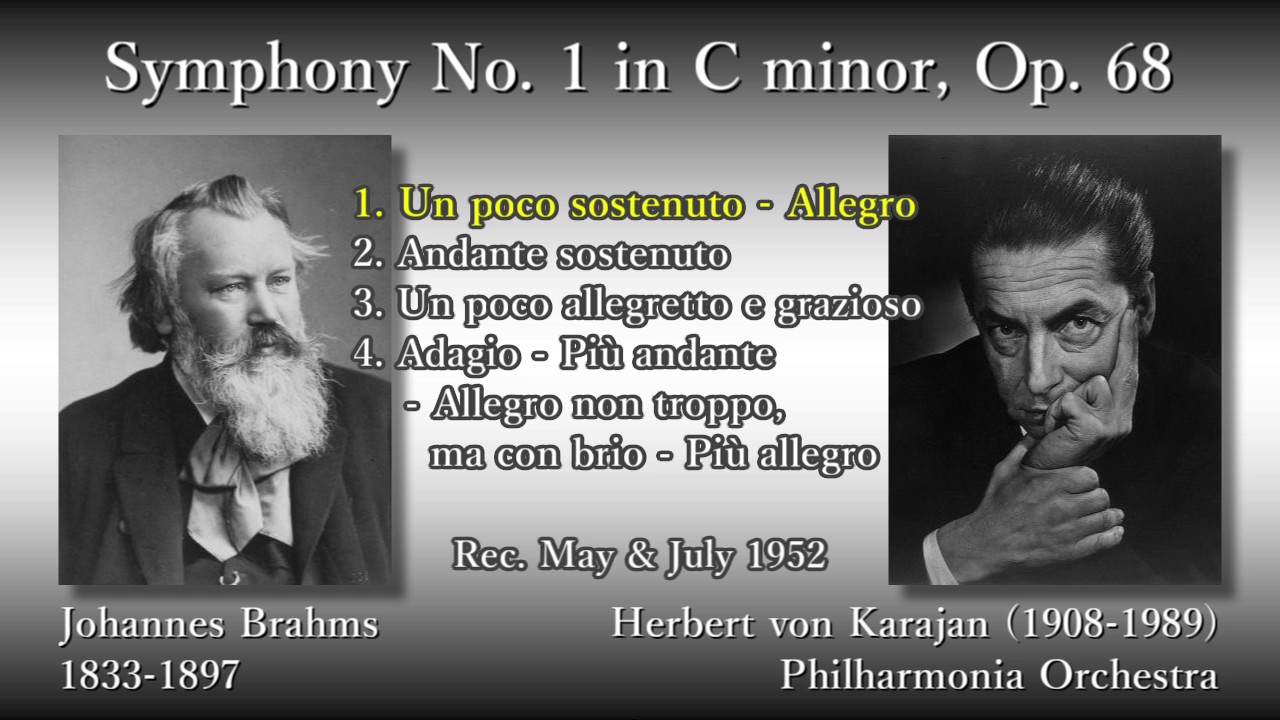 KARAJAN 1960s ブラームス交響曲第1番 Amazon.co.jp: ブラームス