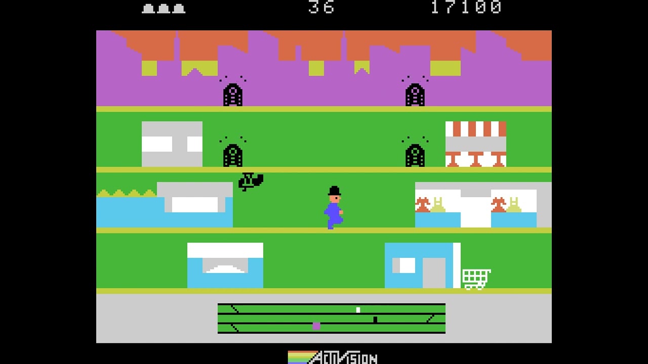 Keystone Kapers (MSX port) 8-level session - YouTube