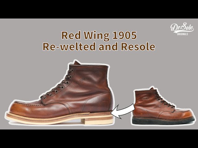 Bench-Re-Built】Red Wing 1905 Re-welted and Resole - YouTube