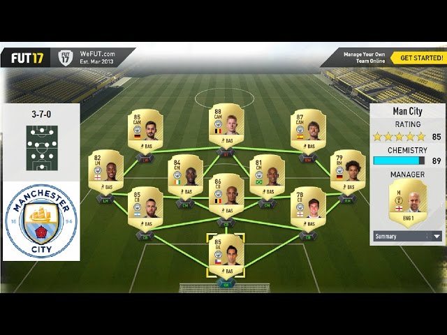 FIFA 17 Custom Tactics : How to Make 3-7-0 System HD - YouTube