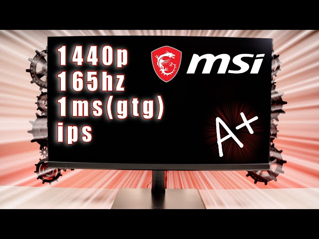ONE AND DONE MONITOR! msi PS321QR Creator - YouTube
