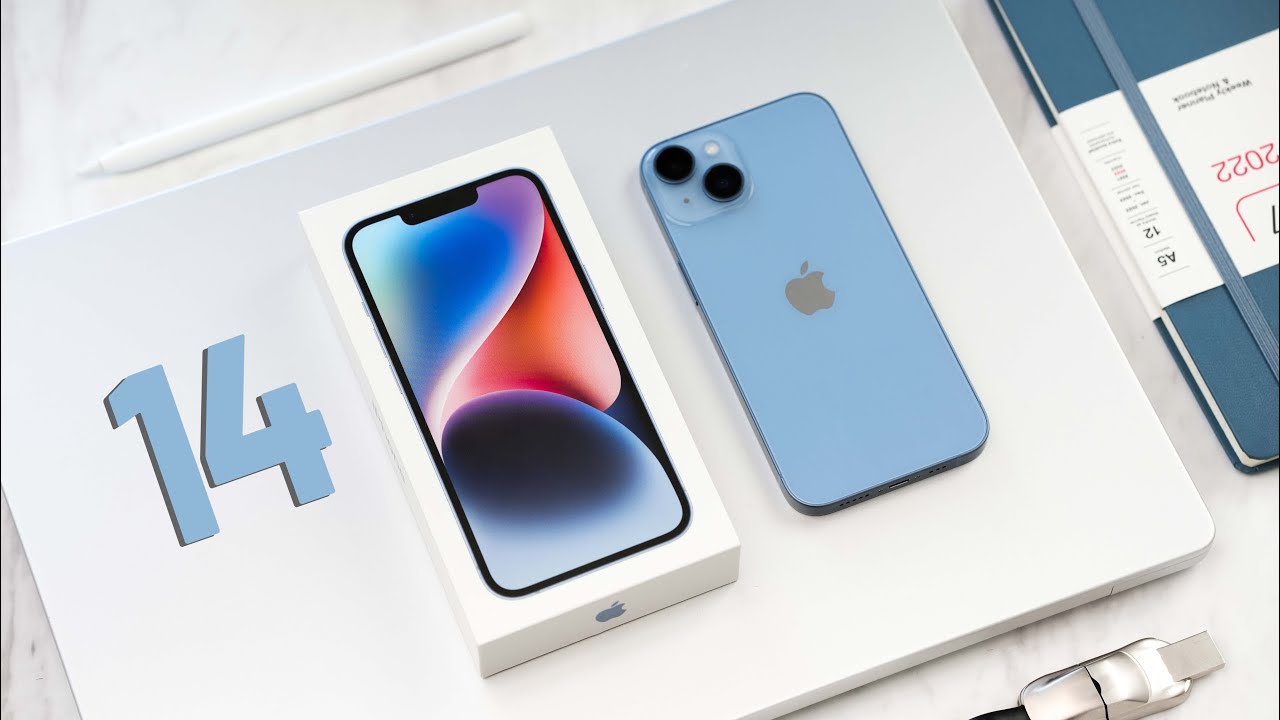 iPhone 14 UNBOXING and Setup - BLUE - YouTube