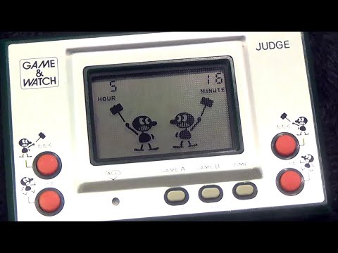 レトロ 電子ゲーム】ゲームウォッチ ジャッジ 任天堂 初期 グリーン