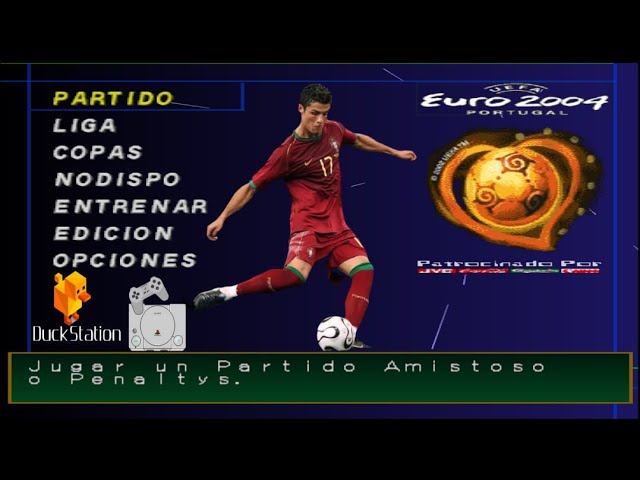 WINNING ELEVEN EURO COPA 2004 RELÍQUIA DO PS1 PORTUGAL VS GRÉCIA