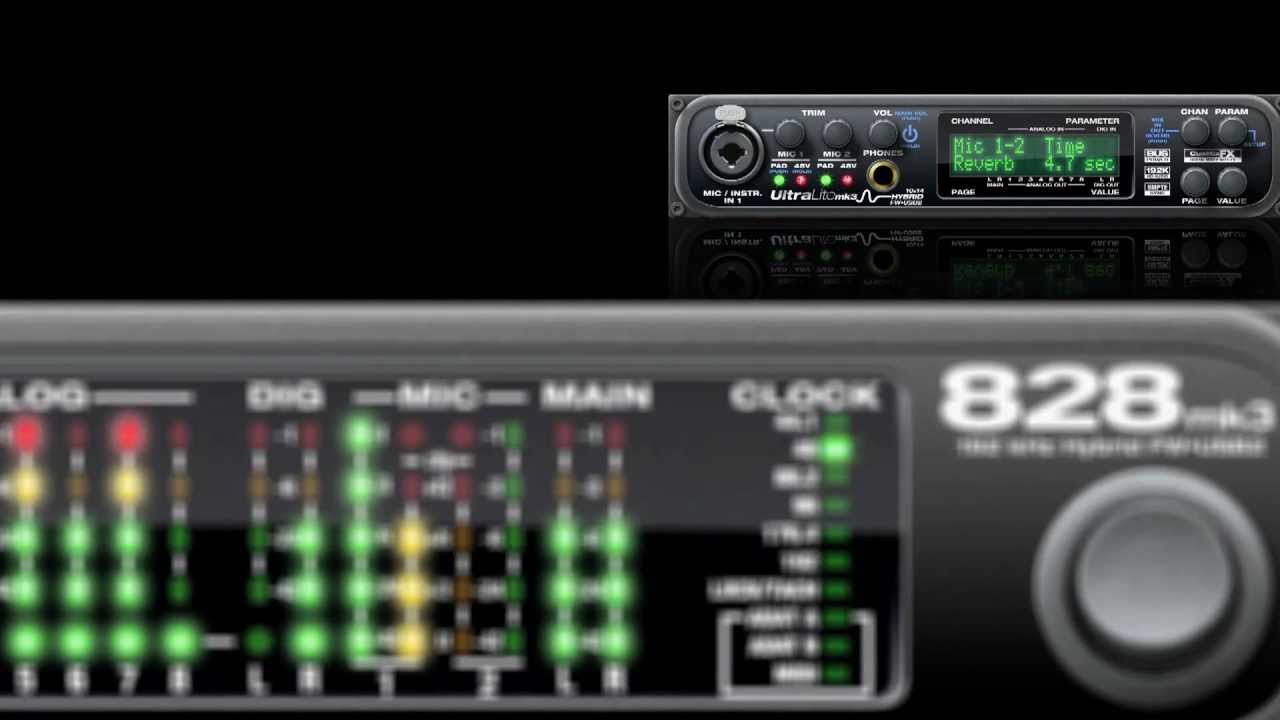 Rent MOTU 828 MK3 Hybrid Audio Interface – Crossfire Pro AV Rentals