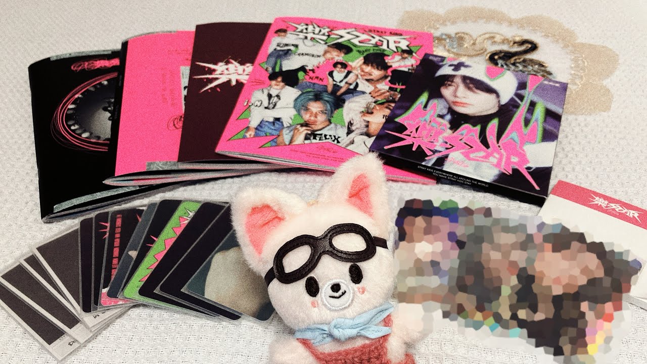 購入品】樂-STAR🎸⚡️5種類開封🤟🏻🩷【Stray Kids┊︎music plant