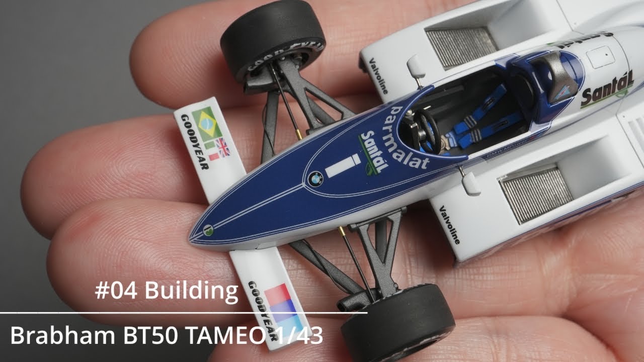 04 Building BRABHAM BT50 TAMEO 1/43 F1 scale model car - YouTube