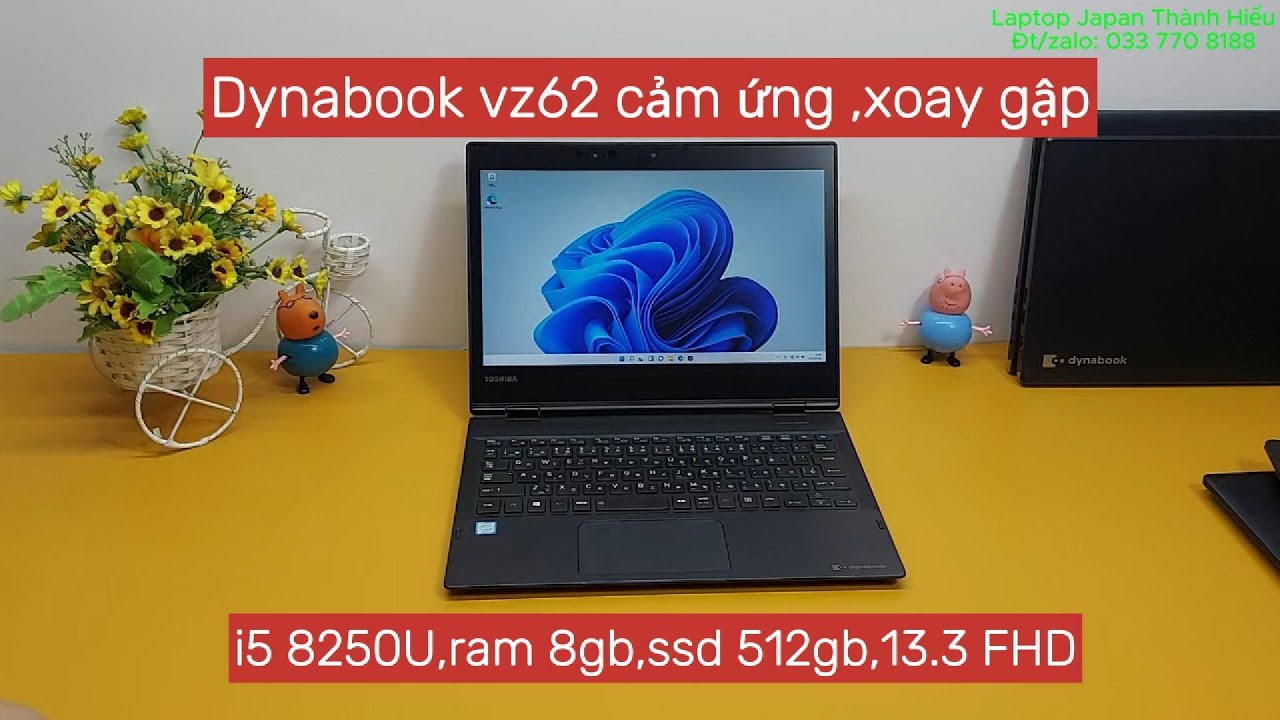 Dynabook VZ62 i5 8250U,ram 8,ssd 512,Màn 12.5inch FHD#laptop - YouTube