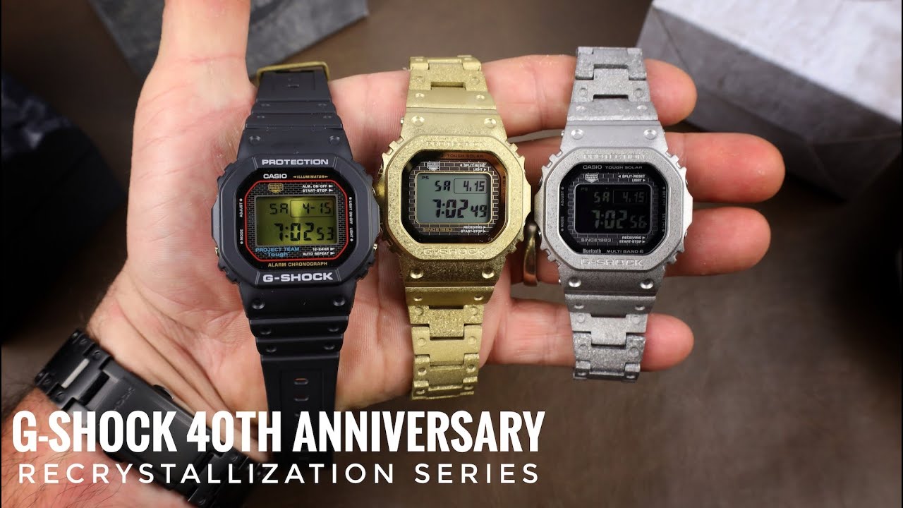 G-Shock 40th Anniversary Recrystallized Series - Hands On Look At