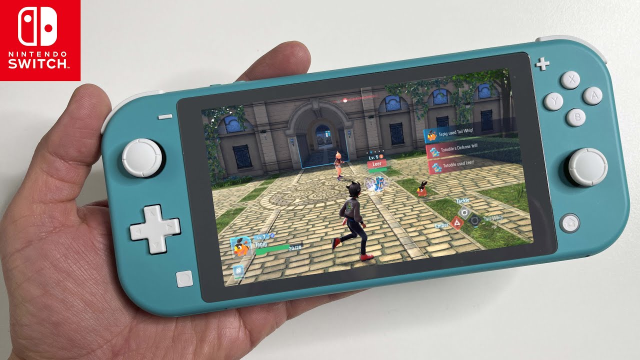 Pokémon Legends: Z-A on Nintendo Switch LITE Gameplay - YouTube