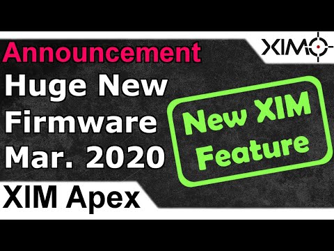 XIM Apex Firmware News - YouTube