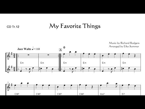 デュオ楽譜】12.My Favorite Things/私のお気に入り short ver