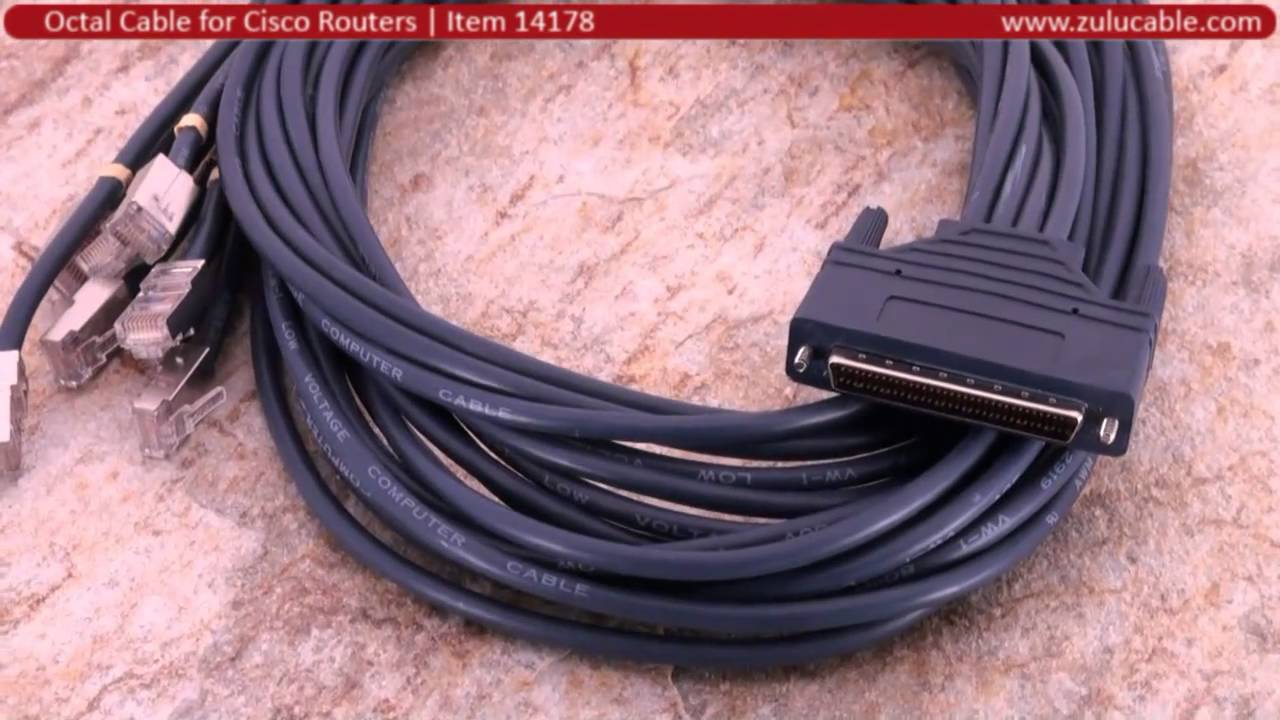 CAB-OCTAL-ASYNC Eight Lead Octopus Cable for Cisco 72-0845-01