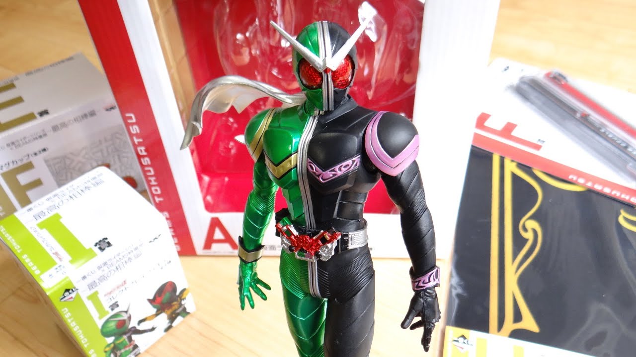 I got the A prize right away! Review of Kamen Rider Ichiban Kuji W