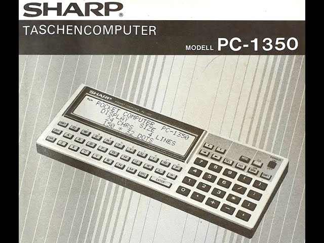 Sharp PC-1350 - YouTube