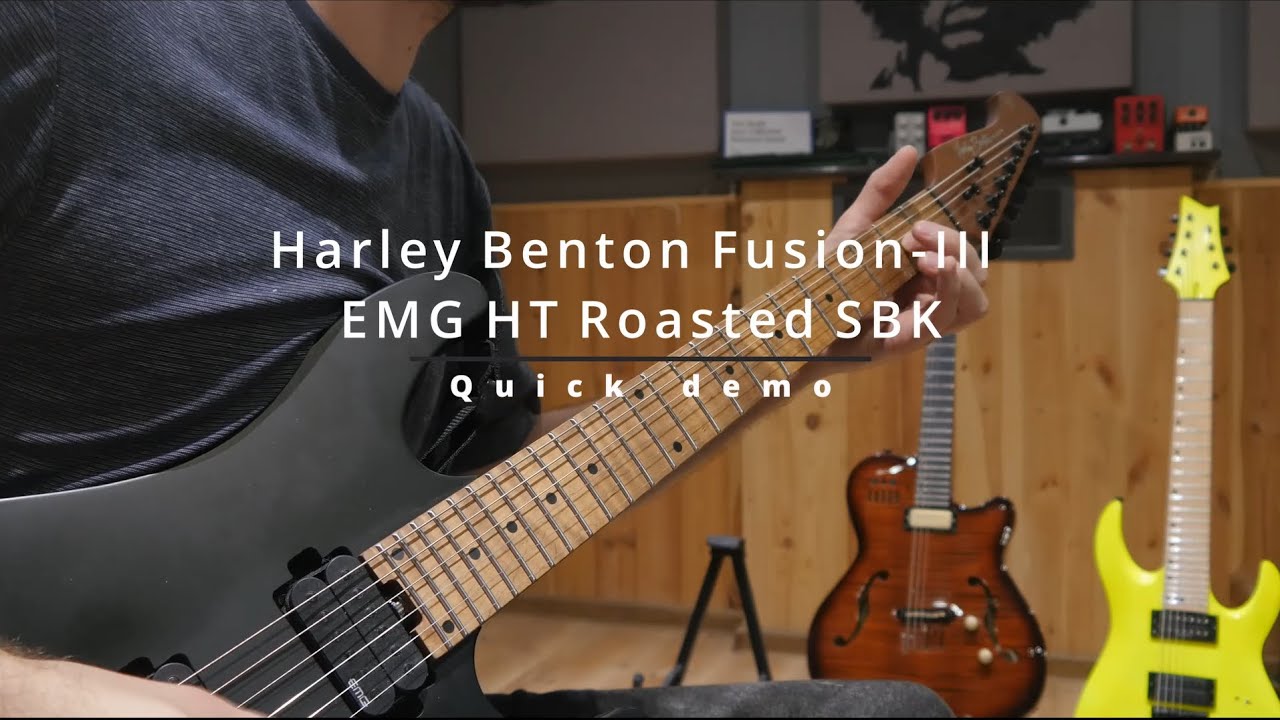 Harley Benton Fusion III EMG HT Roasted SBK | Quick Demo - YouTube