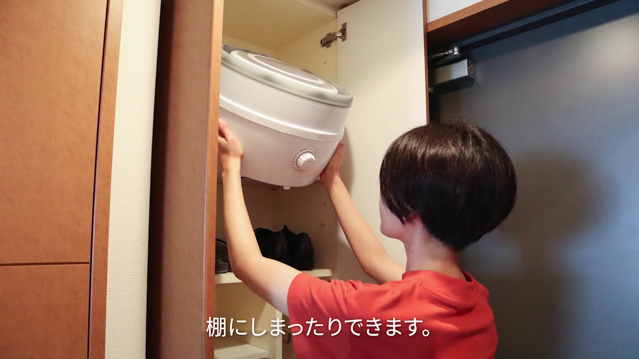 収納できる小さい洗濯機「折りたたみ洗濯機」】−サンコーレアモノ