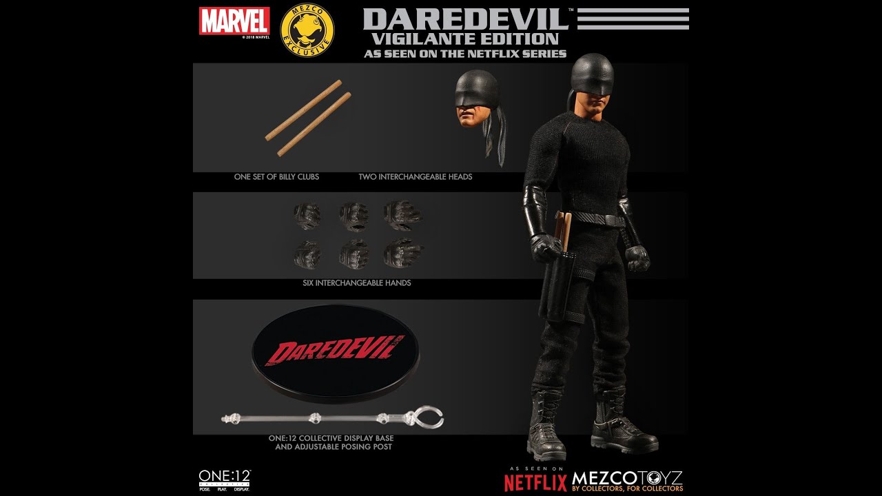 Mezco Toyz ONE:12 COLLECTIVE Netflix Daredevil - Vigilante Edition
