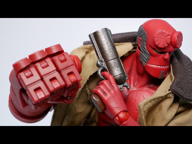 1000toys ヘルボーイ開封！たった10分で大事な右手が大ピンチに