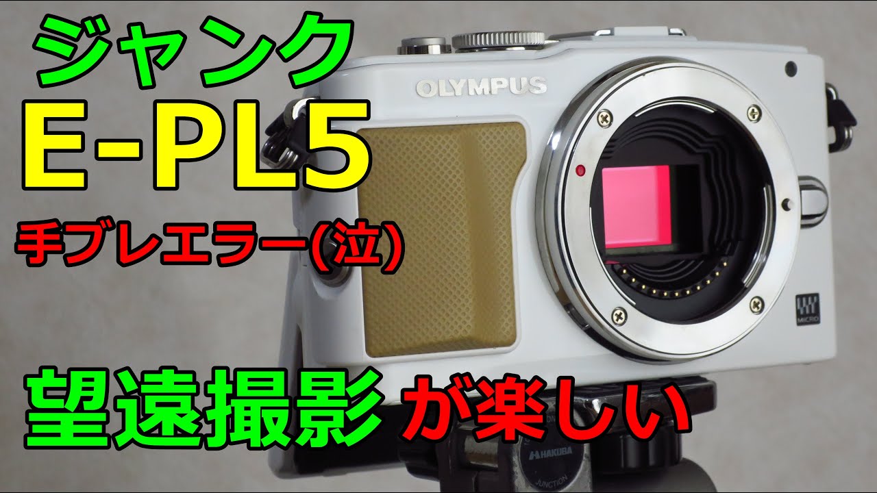 ジャンク】5500円 OLYMPUS E-PL5 動作検証・作例 手ブレ補正エラーが