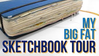 MY BIG FAT SKETCHBOOK TOUR | 2016 - 2017 Sketchbook & Art Journal