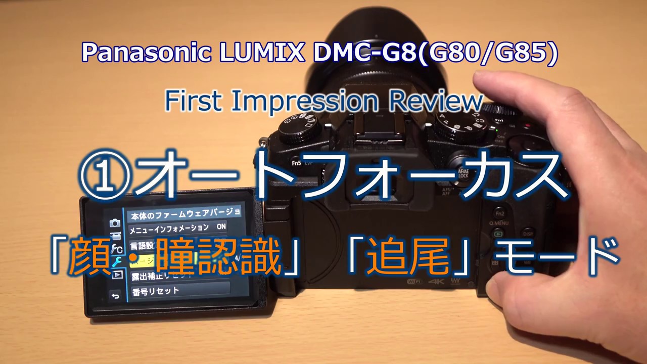 LUMIX G8 検証#1 AF「顔・瞳認識」「追尾」モード / Panasonic DMC-G8