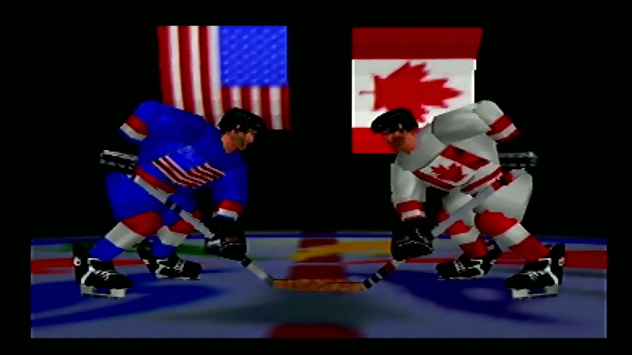 Olympic Hockey Nagano 98 Longplay (Nintendo 64) Canada vs USA