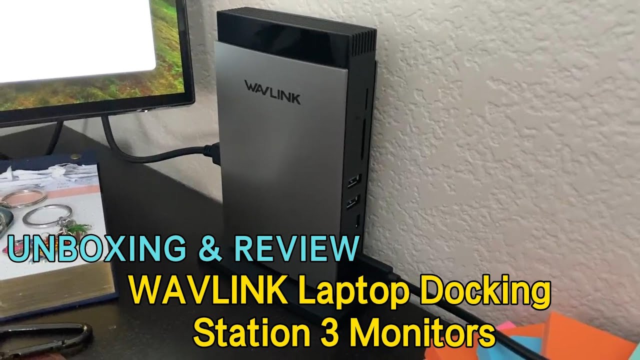 WL-UMD28 Laptop Docking Station 3 Monitors Unboxing & Review - YouTube