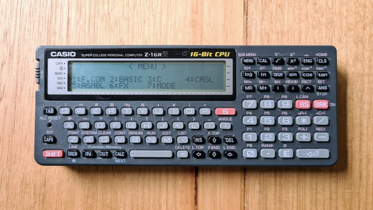 Casio Z-1GR 16-Bit Pocket Computer from 1997 - YouTube