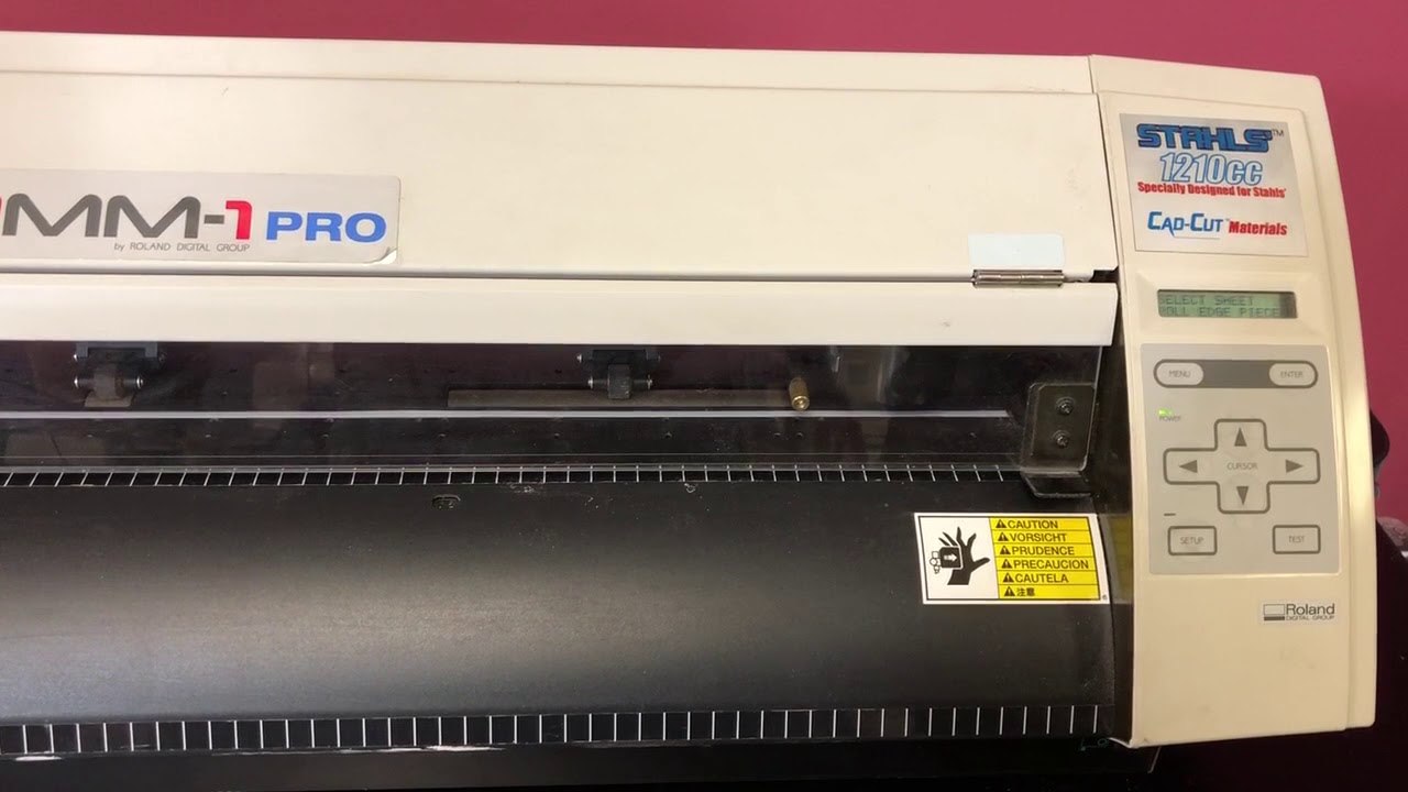 Roland Camm-1 Pro Vinyl Cutter - YouTube