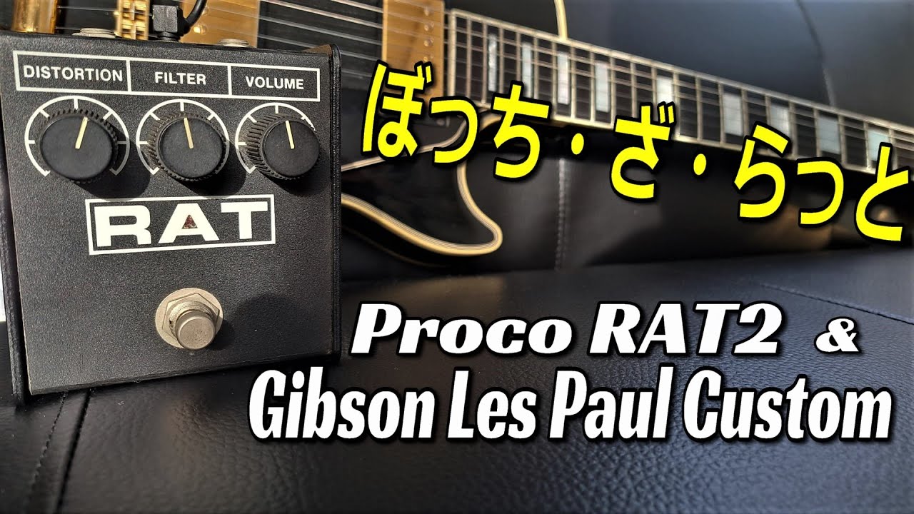 ぼっち・ざ・らっと！】Proco RAT2 & Gibson Les Paul Custom
