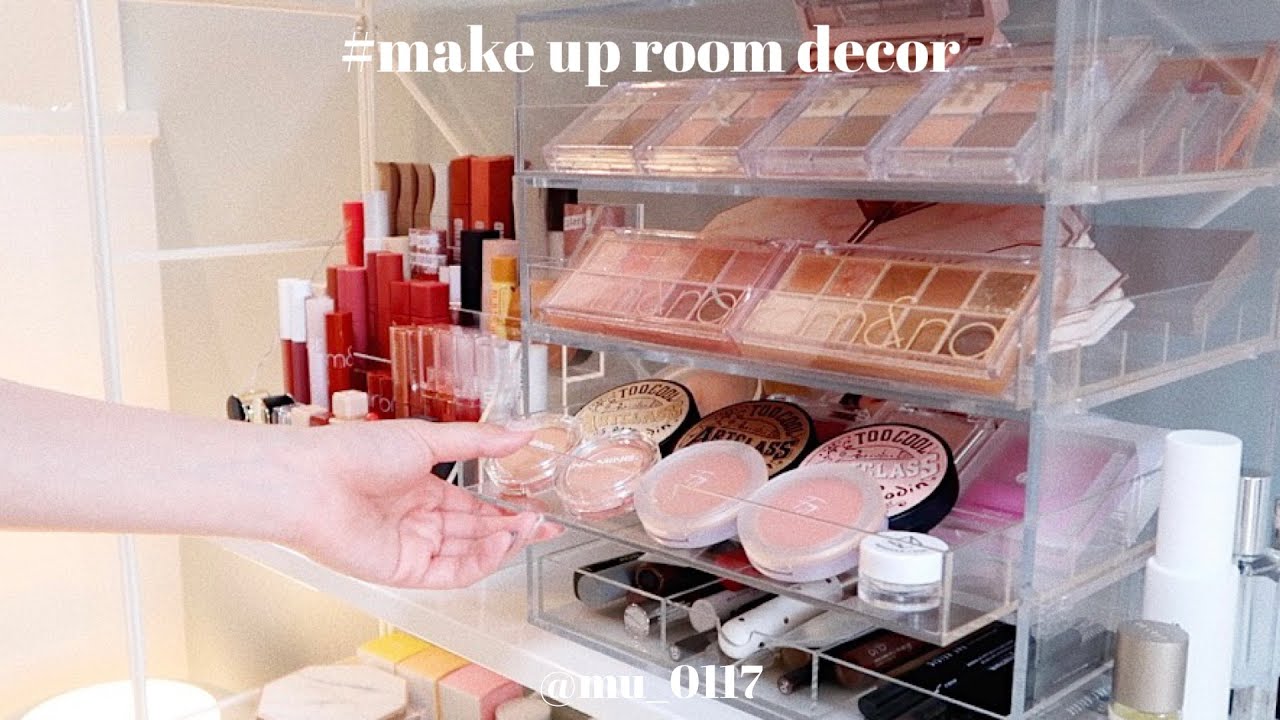 コスメ収納#5】お洒落なコスメルームを作る🤍無印良品&Qoo10 BeautINIT