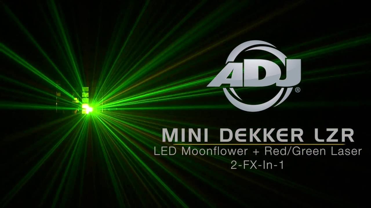 ADJ Mini Dekker LZR - YouTube