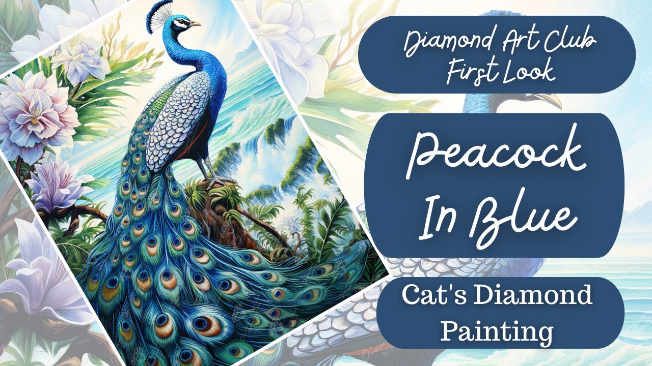 Diamond Art Club Sneak Peek/First Look | Peacock In Blue - YouTube