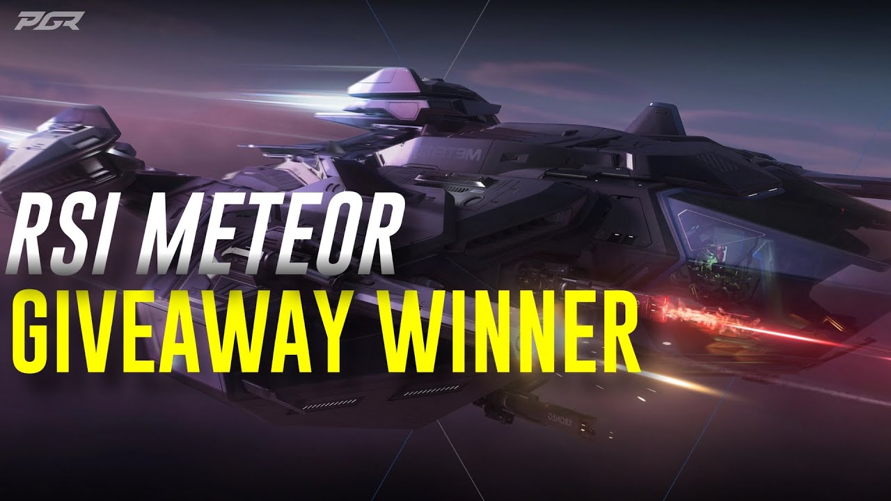 RSI Meteor Giveaway Winner - Star Citizen - YouTube