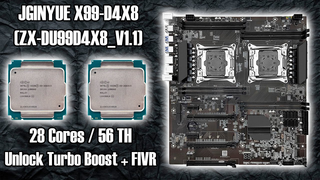 Monster build on the JGINYUE X99-D4X8 (ZX-DU99D4X8_V1.1) 🔥 Super