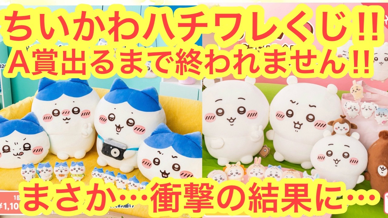 Chiikawa] The Hachiware Darake Lottery challenge won't end until