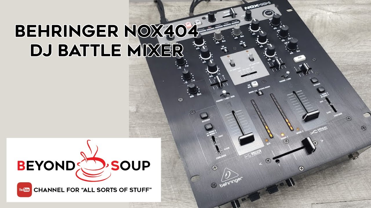 Behringer NOX404 2-Channel Battle Mixer Turntablist/Remixer