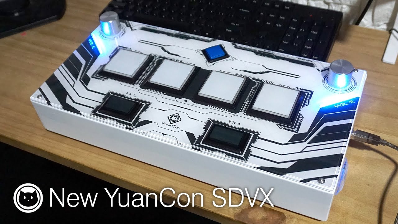 YuanCon Sound Voltex Controller Review | RGB lights! - YouTube