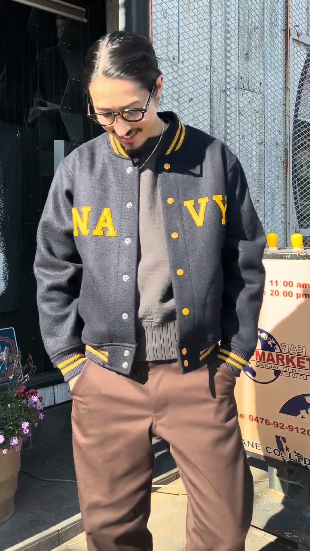 珍しいU.S.NAVY仕様のスタジャン⚓️】WAREHOUSE ウエアハウス1950's