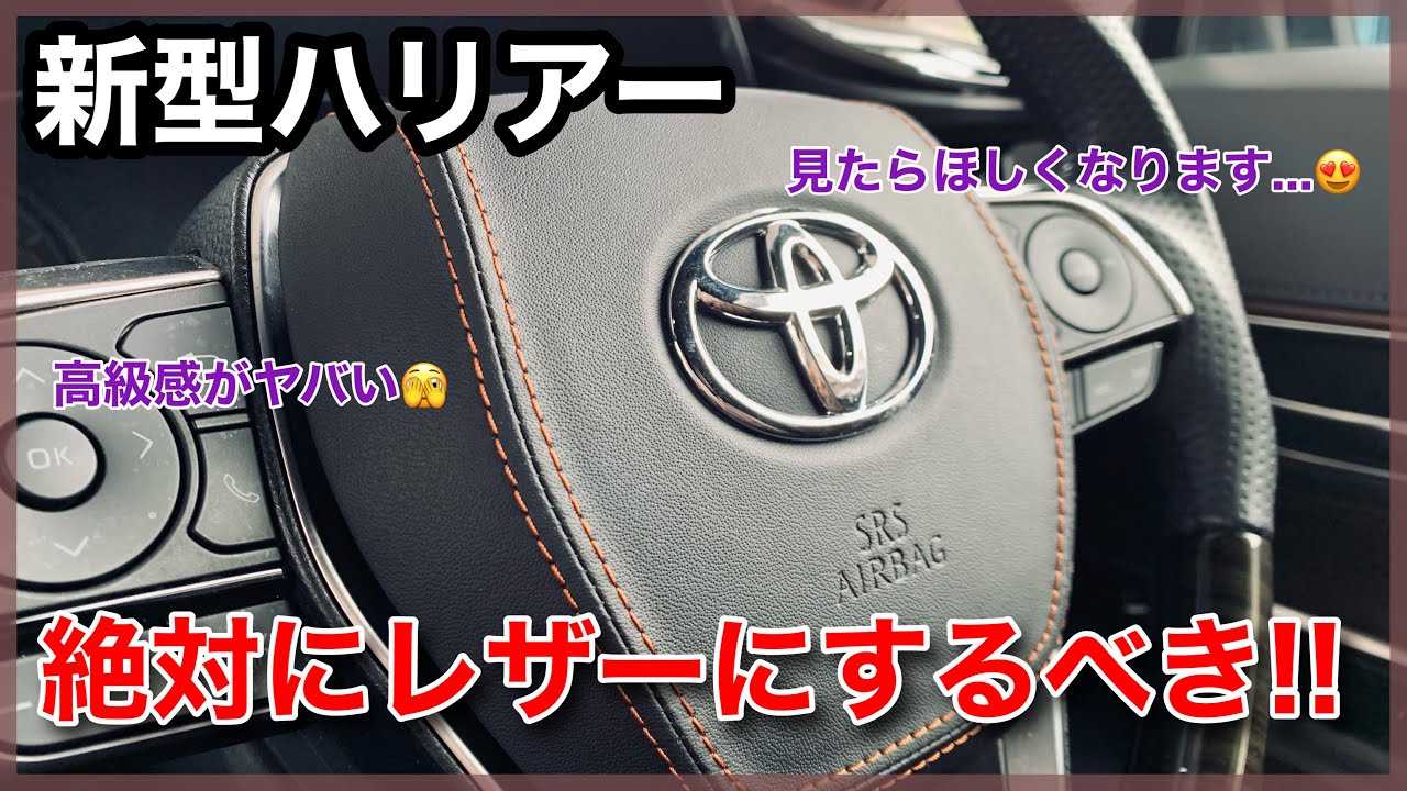 新型ハリアー】絶対に見てほしい!! 高級感が爆上げ!! 本革レザー