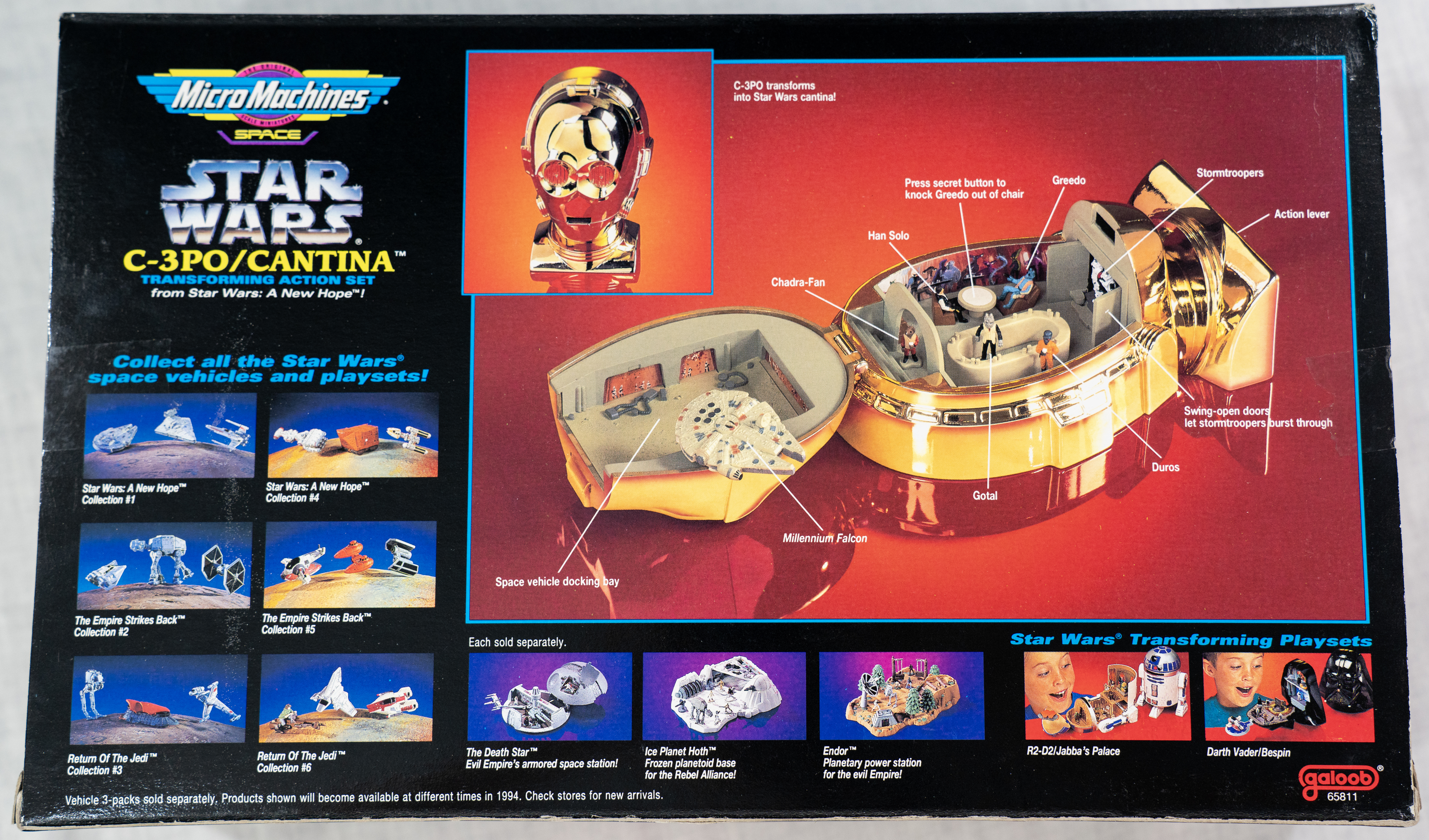 Micro Machines Space Star Wars C-3PO Cantina Playset Galoob