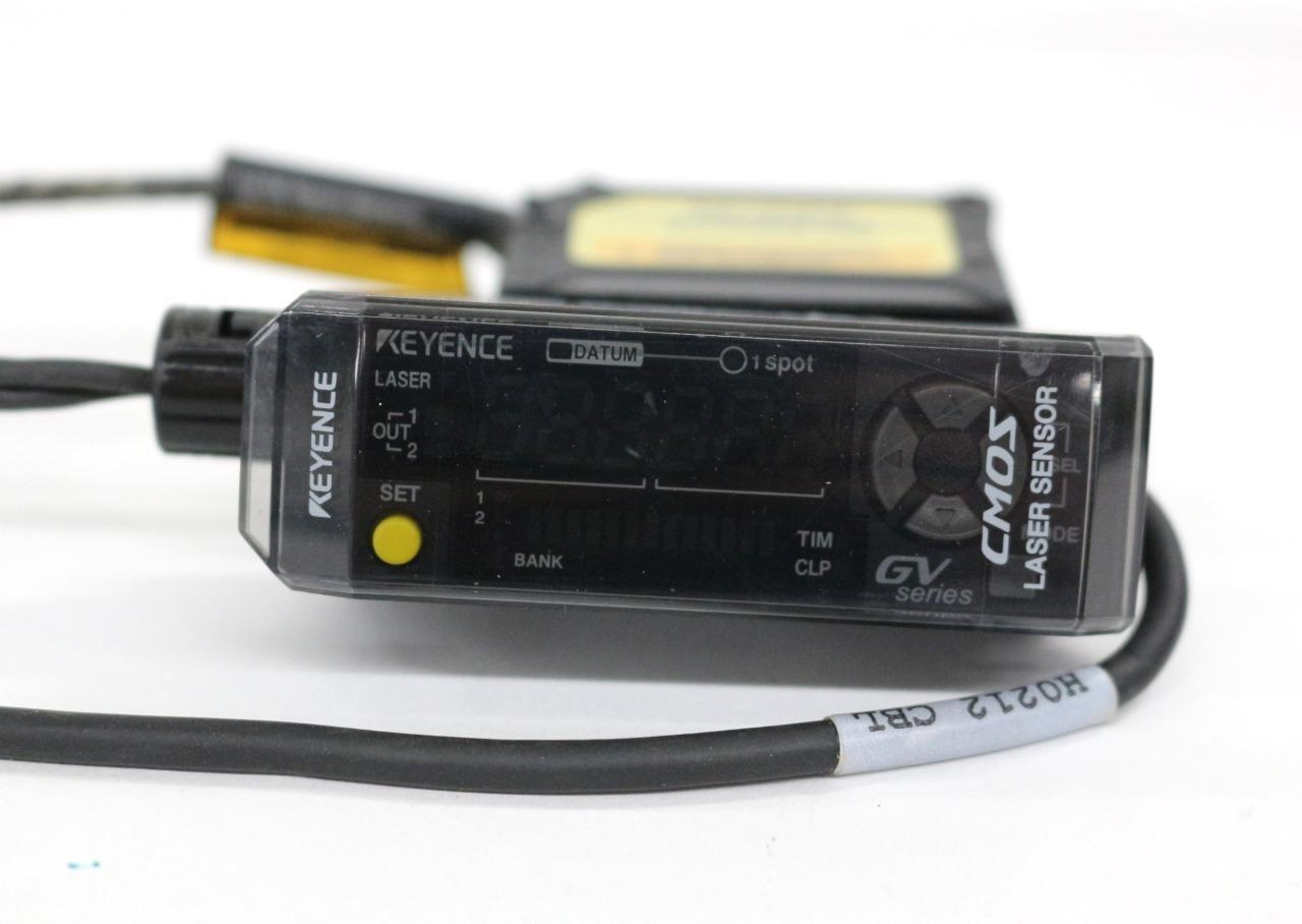 Keyence GV-21P, GV-H130 GV-21P Amplifier w/ GV-H130 Laser Sensor